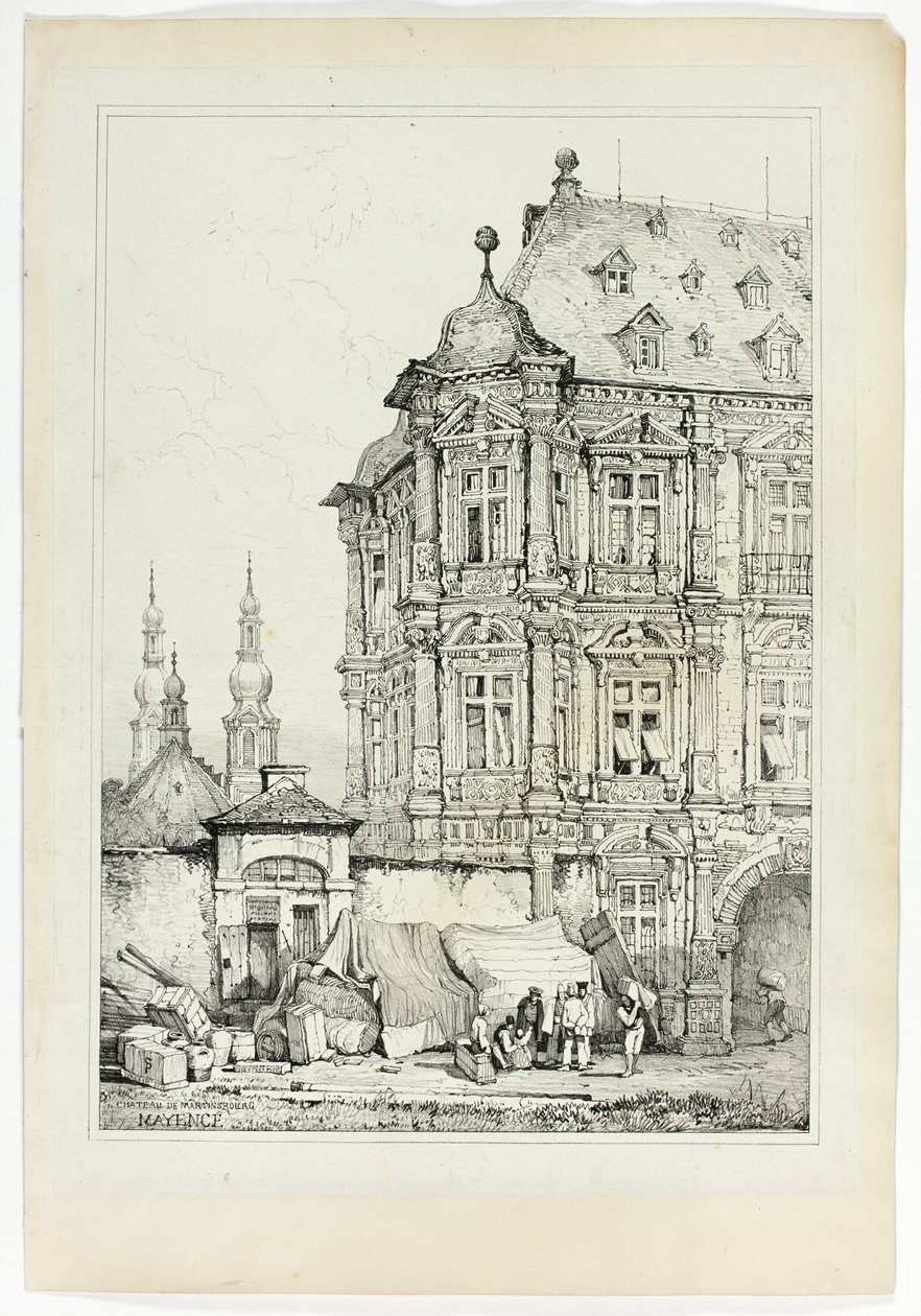 Chateau de Martinsbourg, Mayence by Samuel Prout
