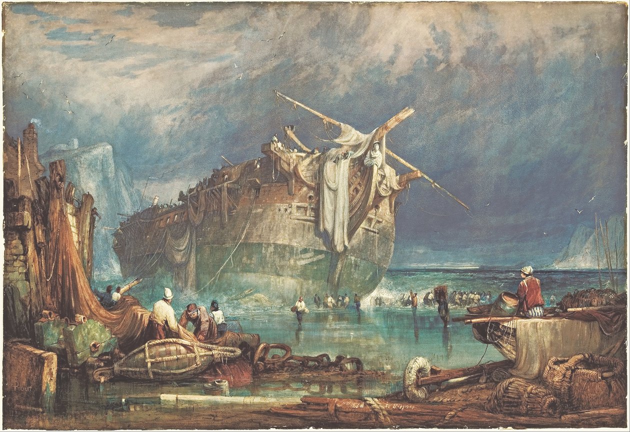 Salvaging from the Wreck by Samuel Prout