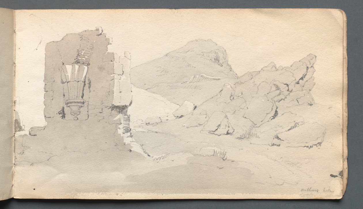 Sketchbook: Ruin, 1814 by Samuel Prout