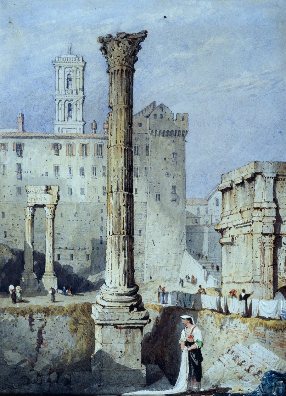 The Column of Phocas by Samuel Prout