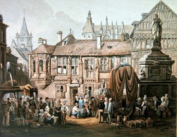 The Hotel de Bourgtheroulde, Place de la Pucelle, Rouen by Samuel Prout
