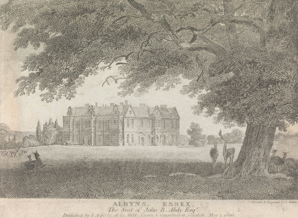 Albyns, Essex, The Seat of John R. Abdy, Esquire by Samuel Rawle