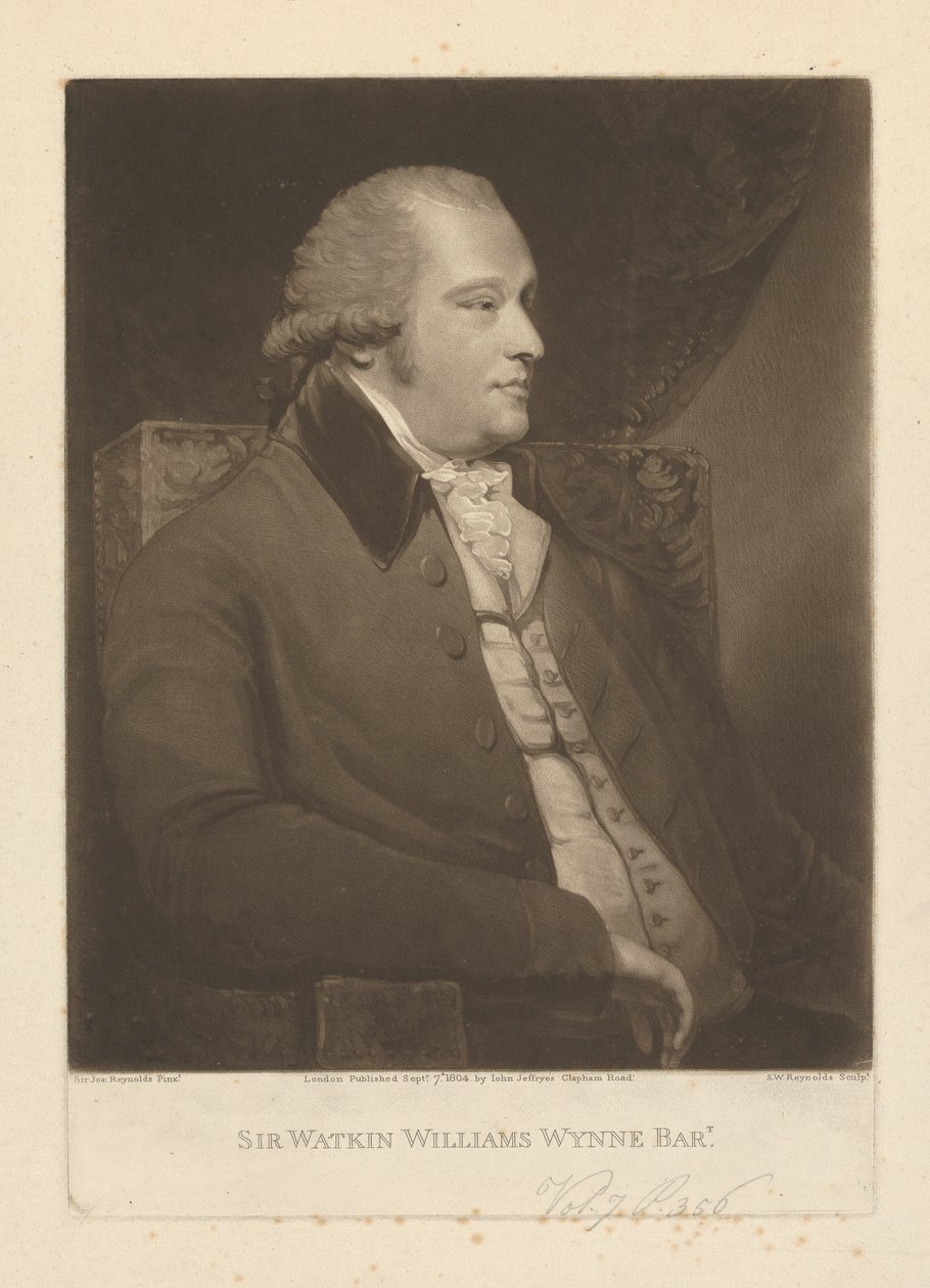 Sir Watkin Williams-Wynn, 4th Baronet Wynn by Samuel William Reynolds