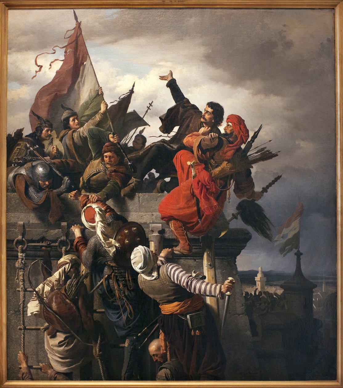 The Sacrifice of Titusz Dugovics, Hungarian National Hero by Alexander von Wagner