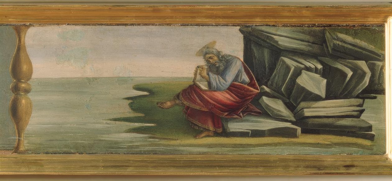 John on Patmos by Sandro Botticelli