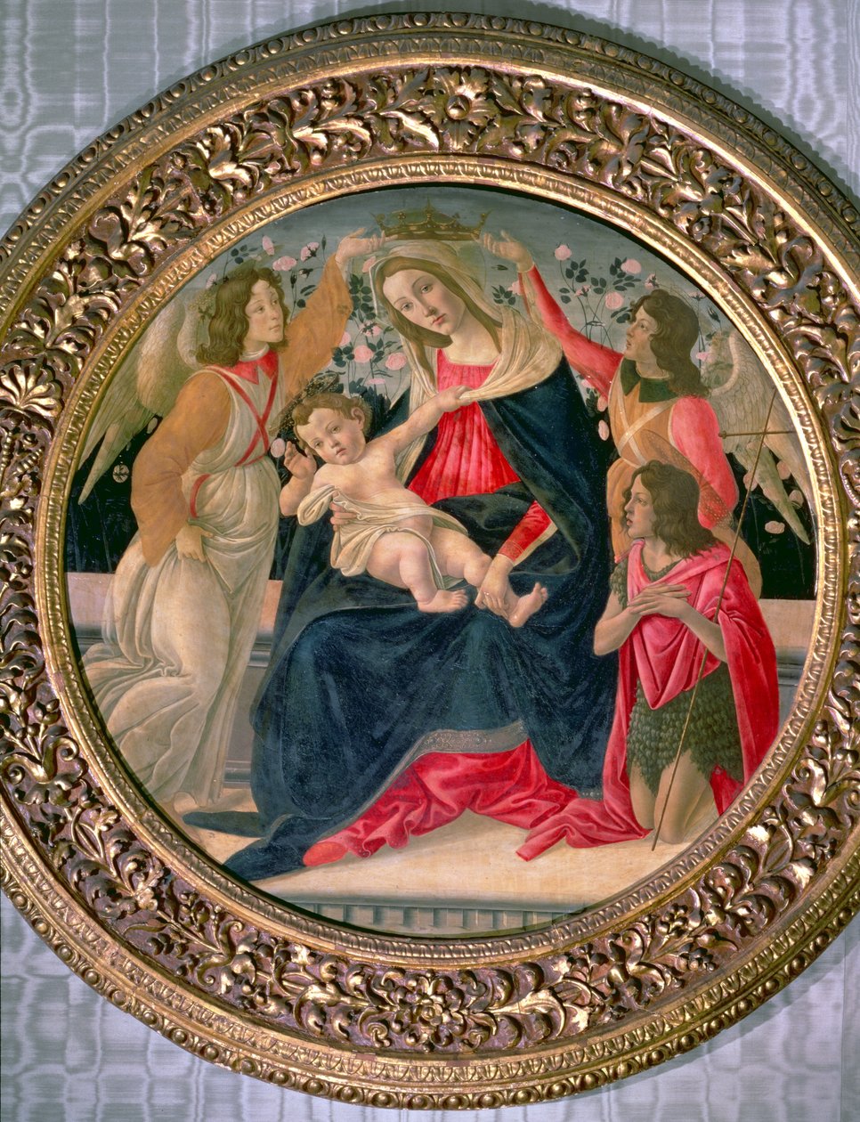 Madonna and Child with Angels and St. John by Sandro Botticelli