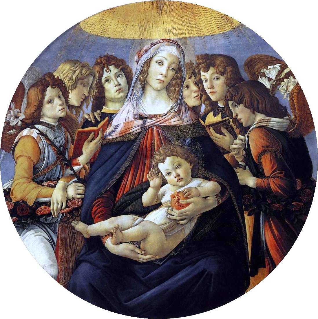 Madonna of the Pomegranate by Sandro Botticelli