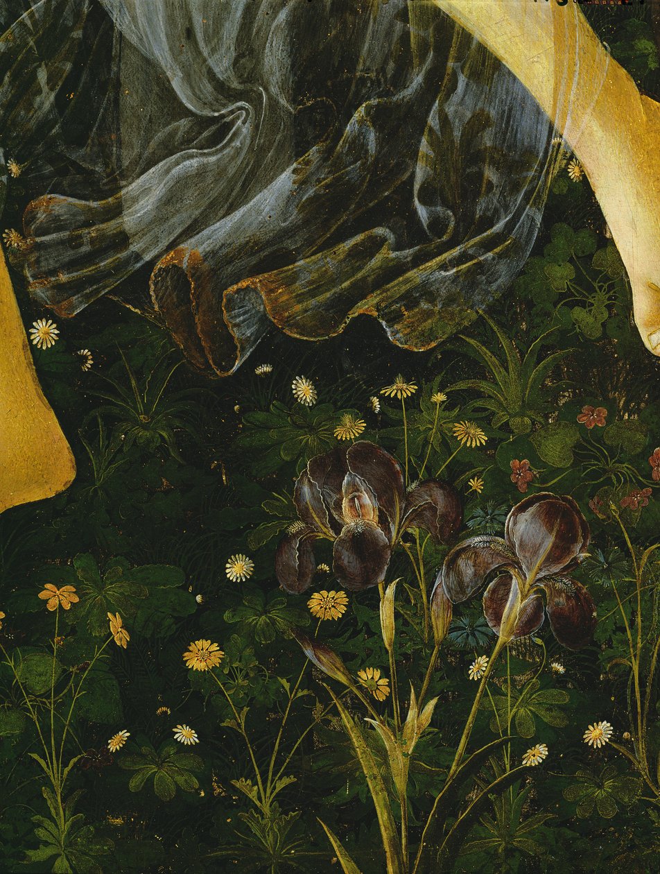 Primavera, detail of Flowers (detail) by Sandro Botticelli