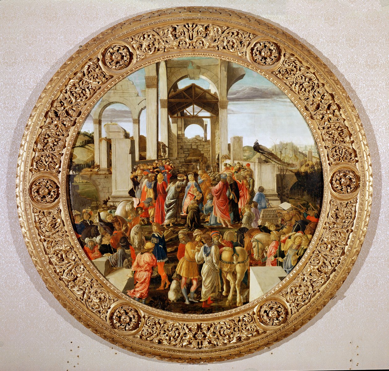 The Adoration of the Kings (detail) by Sandro Botticelli
