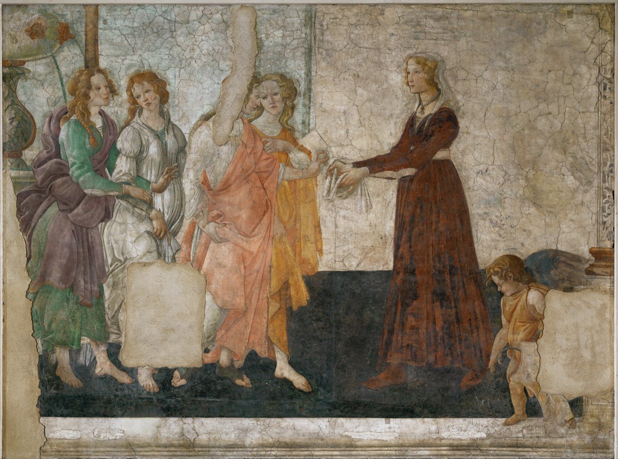 Venus and the Graces Offer Presents to a Young Girl by Sandro (1444/5-1510) Botticelli