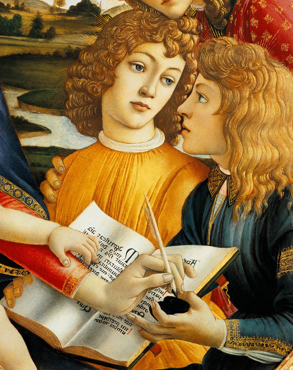 Lorenzo Magnificent and his brother Giuliano de Medici, (detail) by Sandro Botticelli