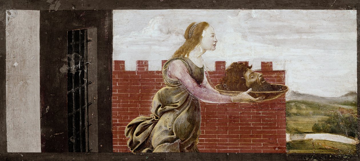 Salome holding the head of St John Baptist (detail) by Sandro Botticelli
