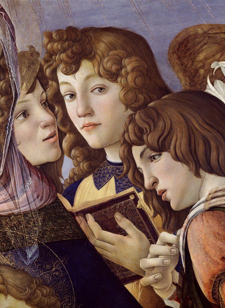 Madonna della Melagrana (detail) by Sandro Botticelli