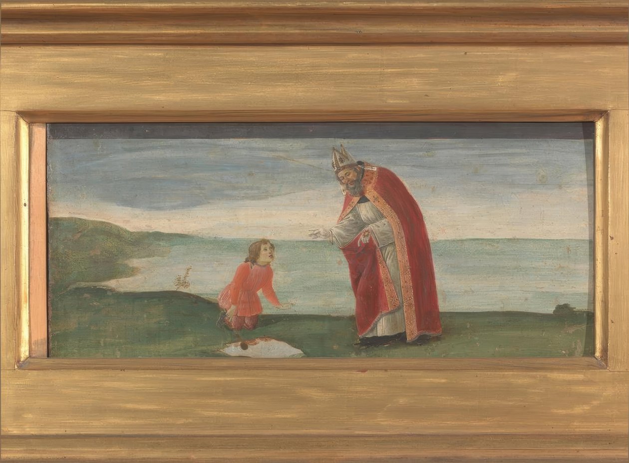 Saint Augustine and the Boy on the Seashore by Sandro Botticelli