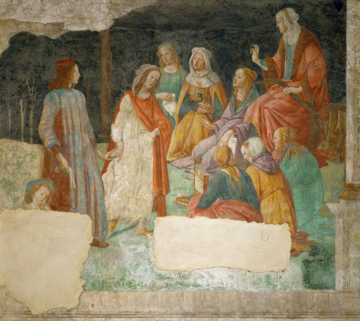 A Youth (Lorenzo Tornabuoni?) is Led by Minerva by Sandro Botticelli