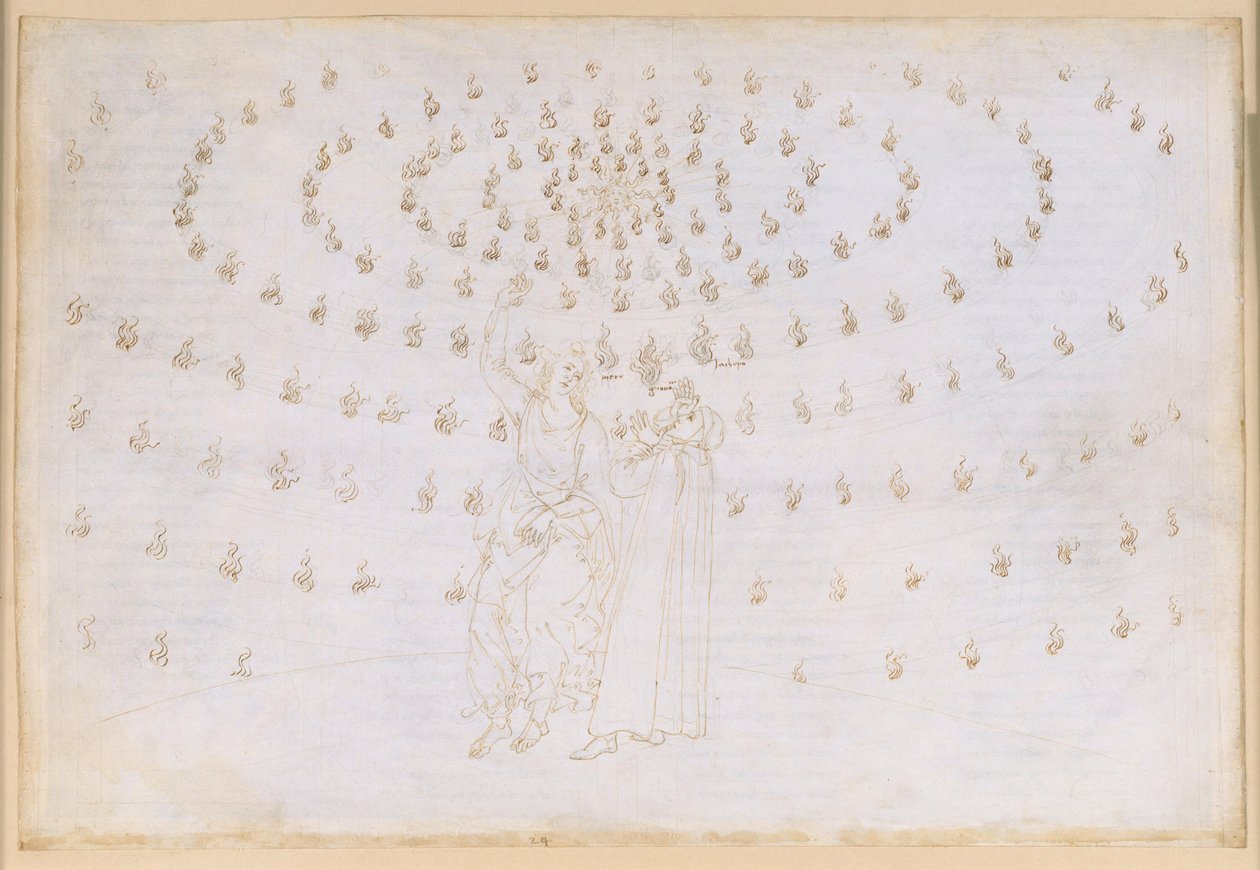 The Divine Comedy, Paradiso XXV: James Tests Dante in the Second Theological Virtue, Hope; Appearance of John the Evangelist and His Speech on the Constitution of Beings in Paradise; Dante