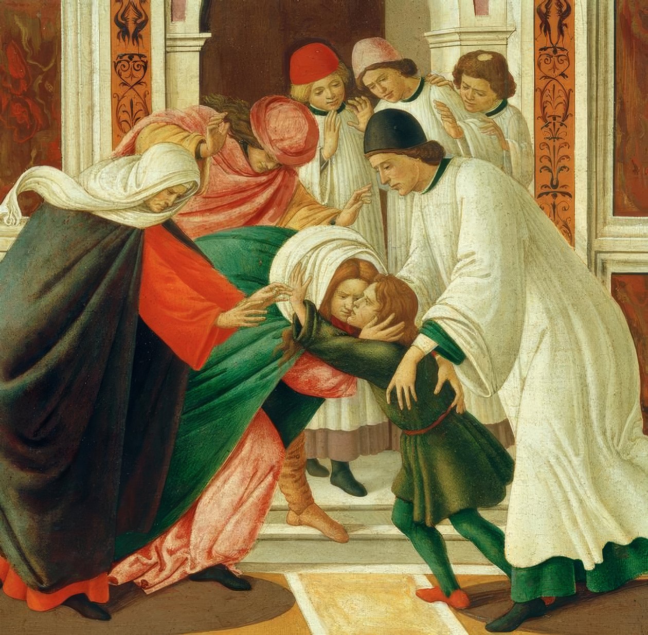 Life and Miracles of St. Zenobius (Raising of the Dead) by Sandro Botticelli