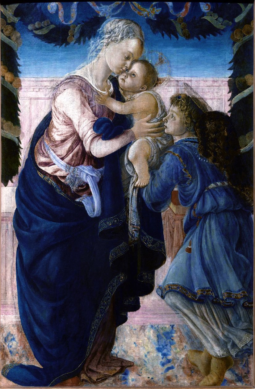 Madonna and Child with an Angel by Sandro Botticelli