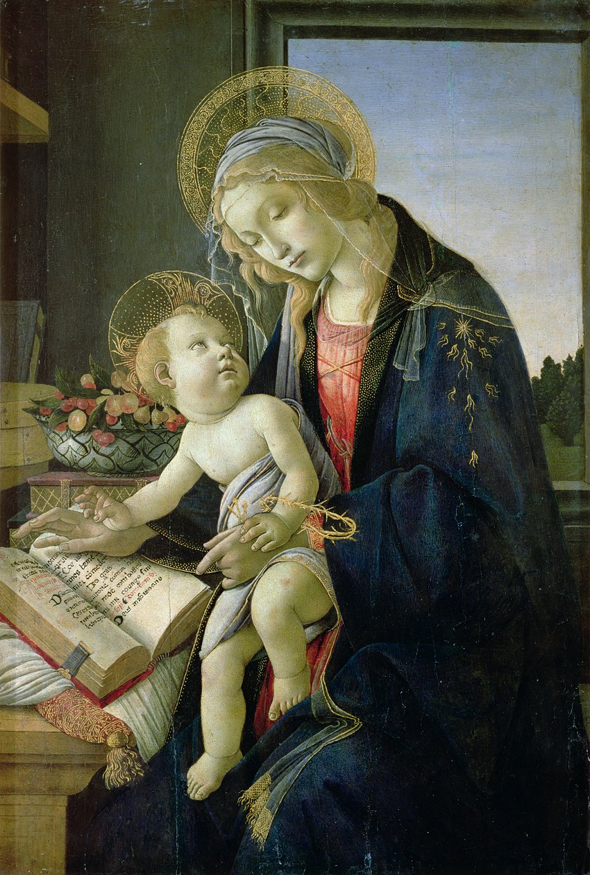 Madonna of the Book, c. 1480-81 by Sandro Botticelli