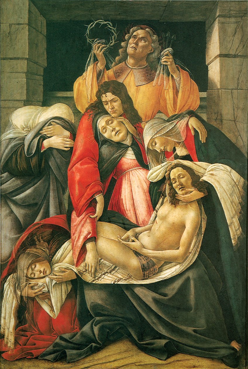 The Lamentation over the Dead Christ by Sandro Botticelli