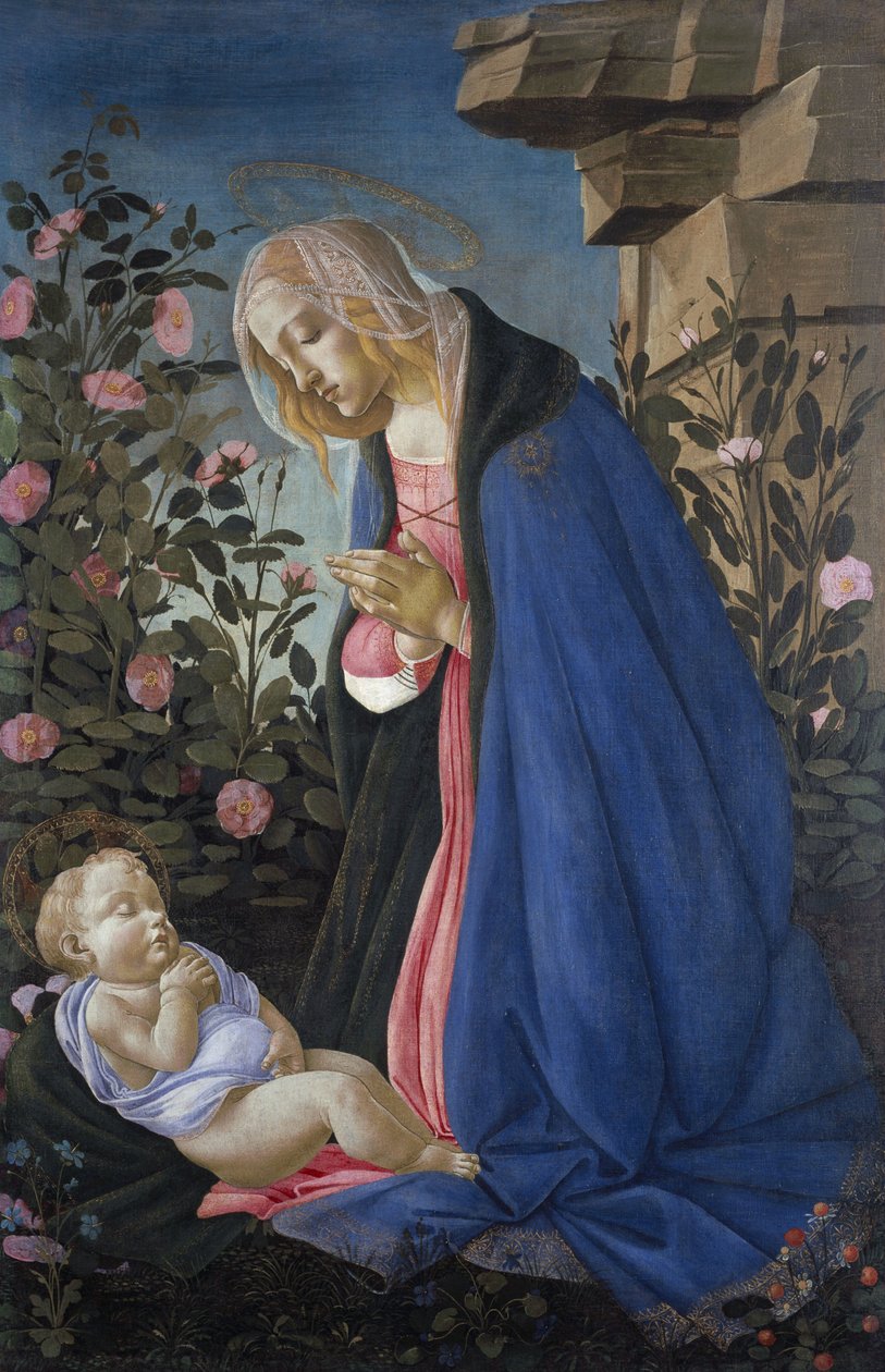 The Virgin Adoring the Sleeping Christ Child by Sandro Botticelli