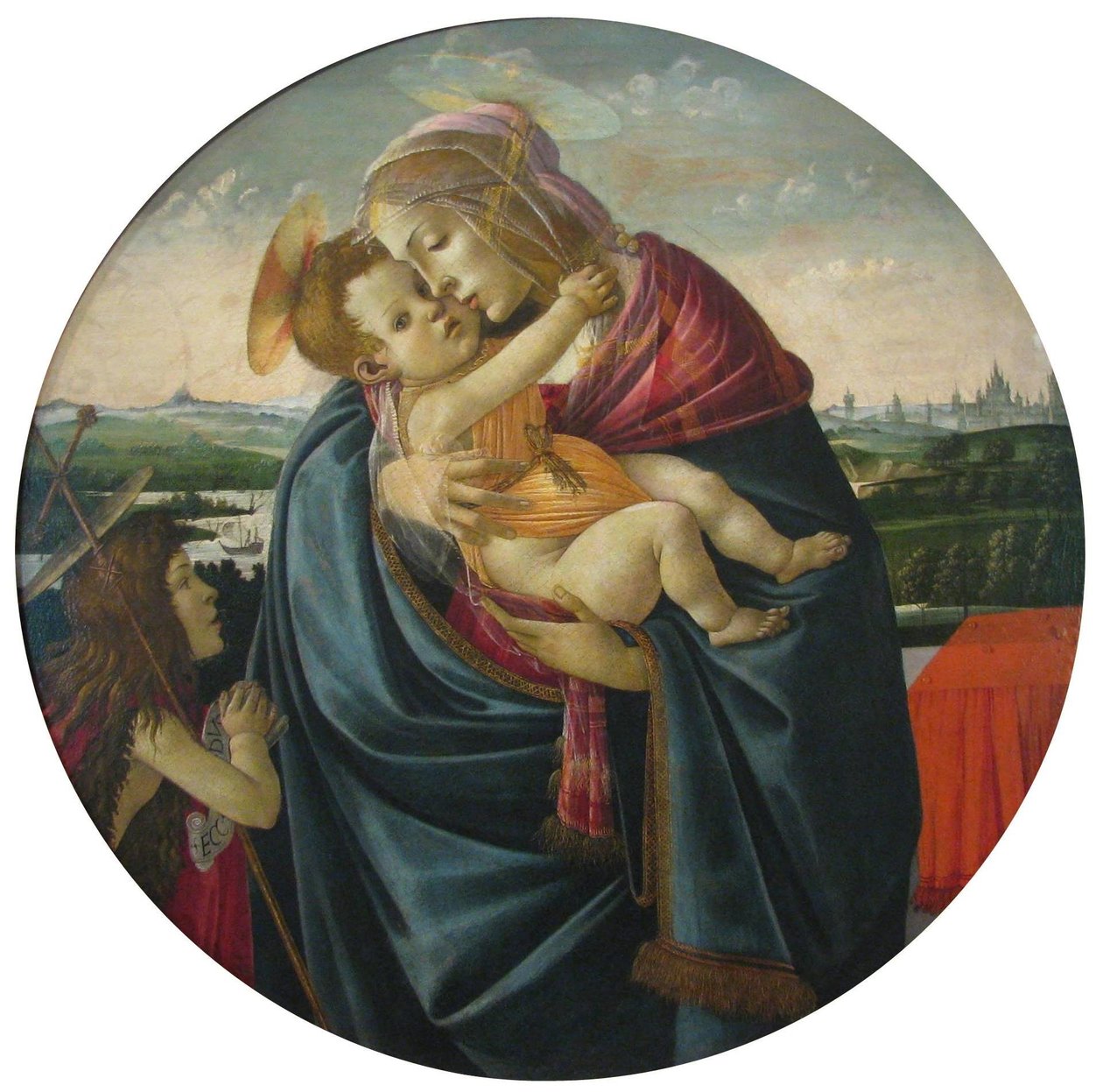 Virgin and Child with Saint John the Baptist by Sandro Botticelli and workshop