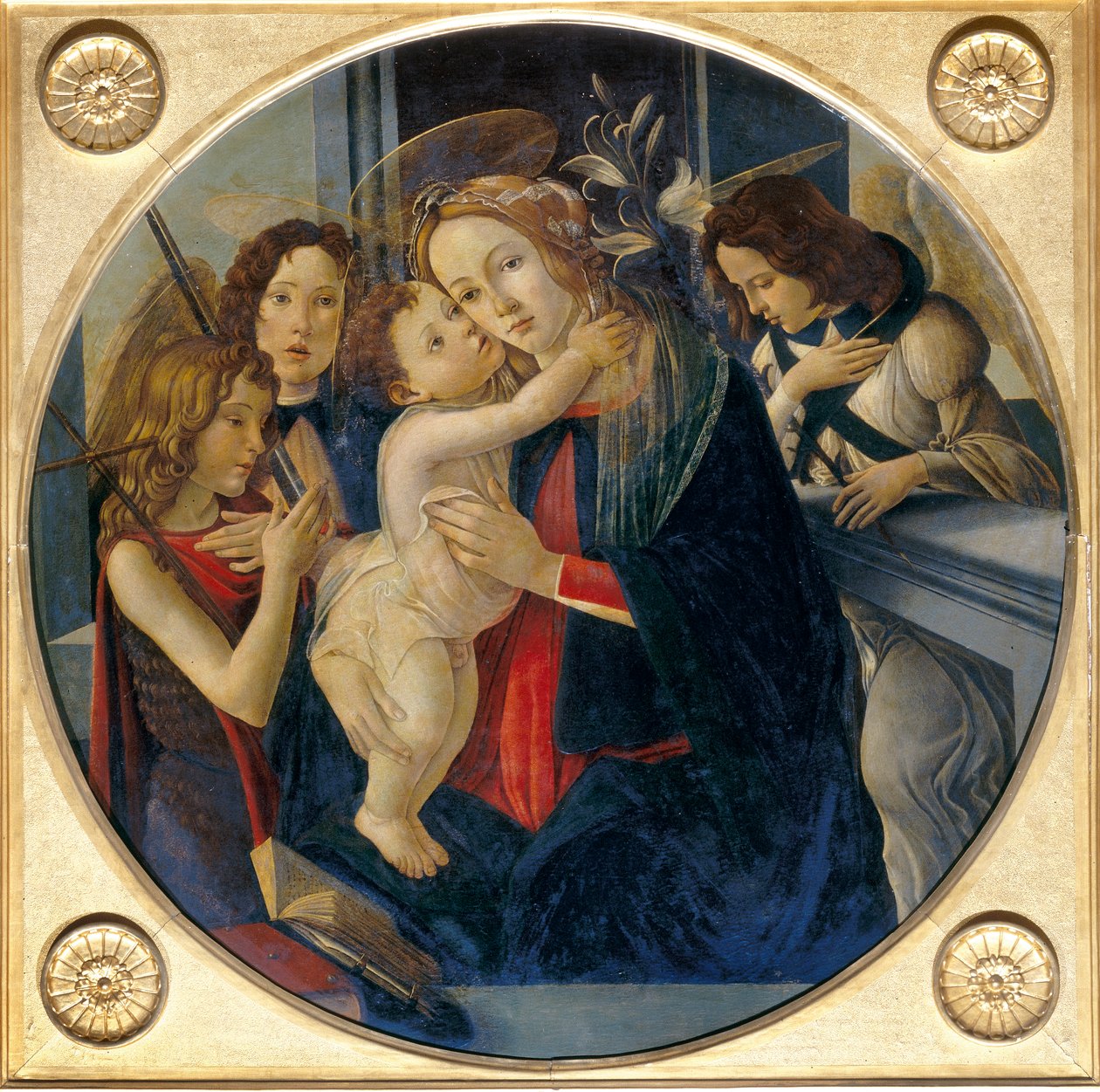 Madonna with Child, Young St. John the Baptist and Angels by Sandro and workshop Botticelli