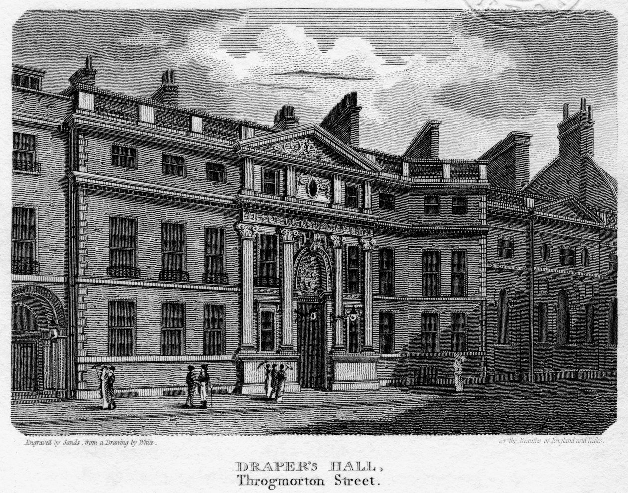 Drapers Hall, Throgmorton Street, City of London by Sands
