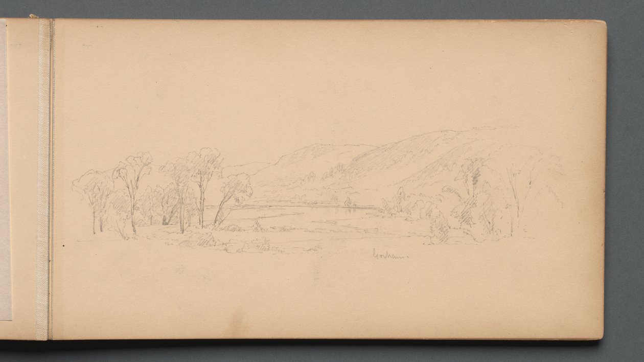 Sketchbook, page 06: Gorham Maine, 1859 by Sanford Robinson Gifford