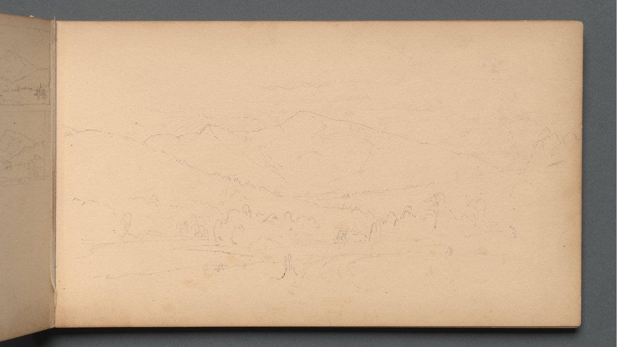 Sketchbook, page 10: Carter Mountain, 1859 by Sanford Robinson Gifford