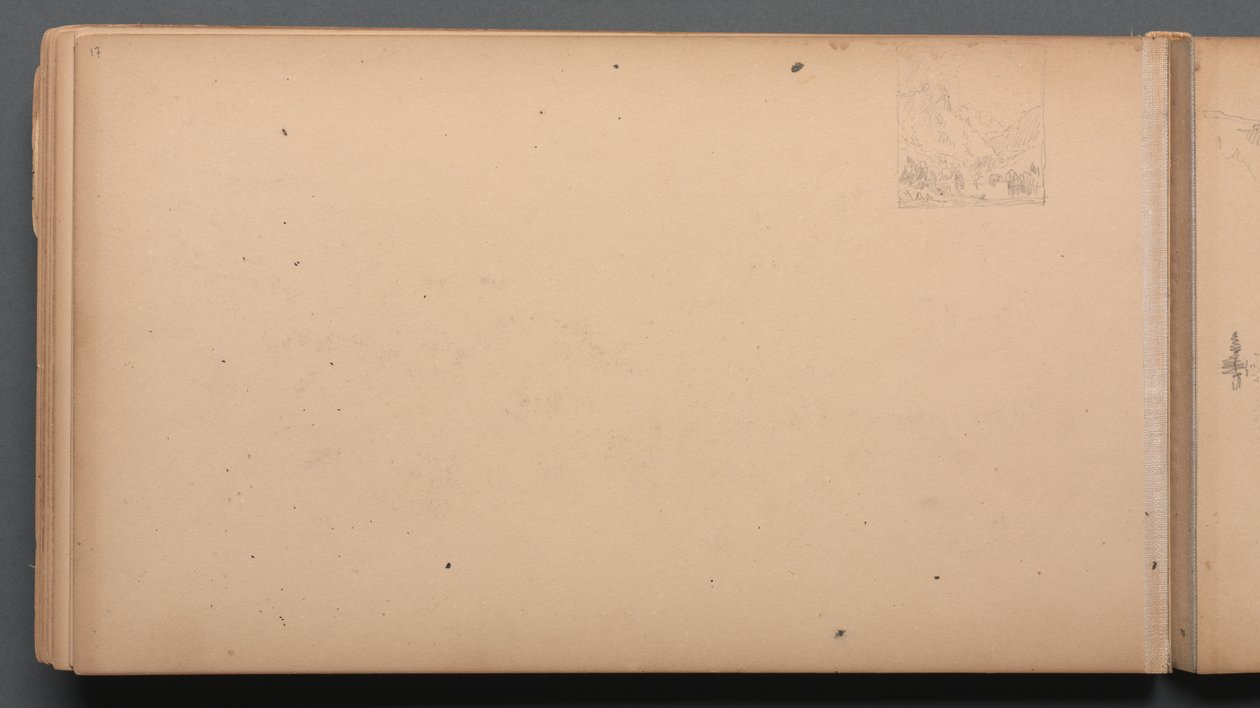 Sketchbook, Page 17: Dixville Notch, Maine by Sanford Robinson Gifford
