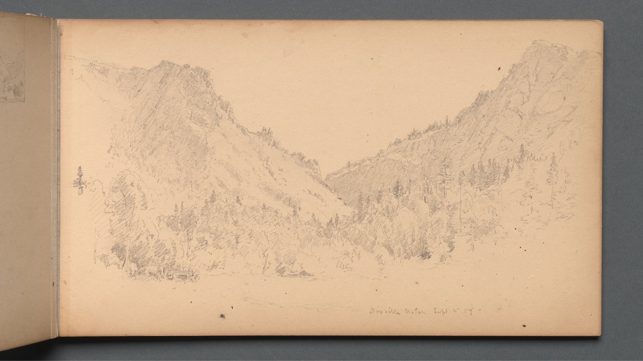 Sketchbook, page 18: Dixville Notch, Sept. 4, 89 by Sanford Robinson Gifford