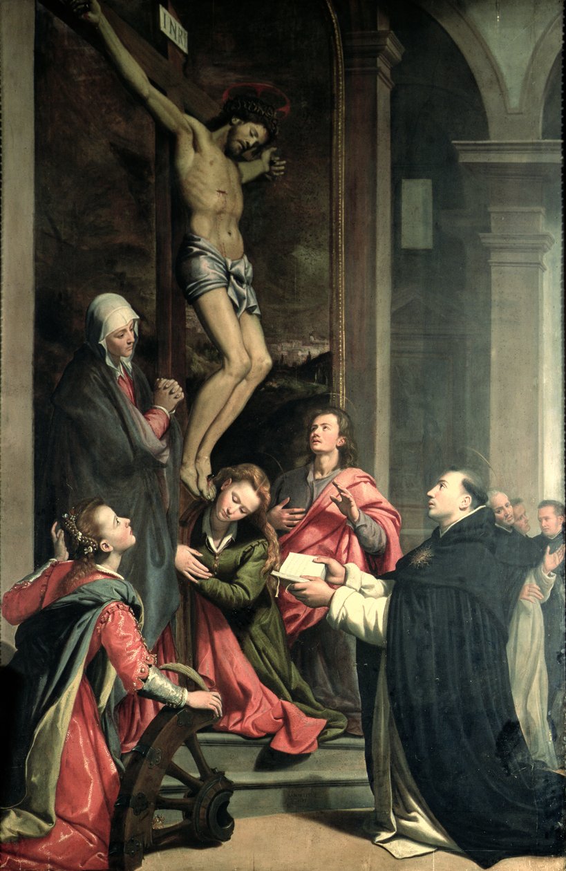 St. Thomas in Prayer by Santi di Tito