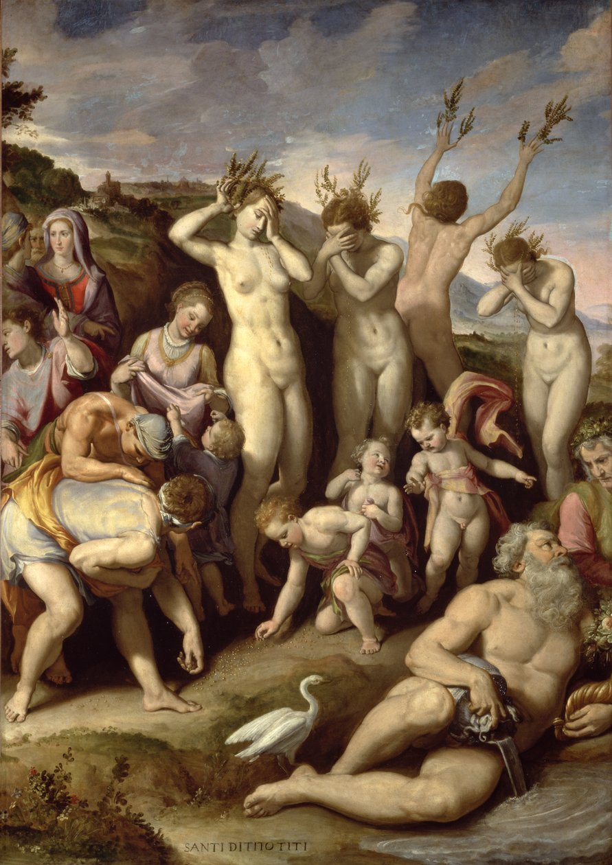 The Sisters of Phaethon by Santi di Tito