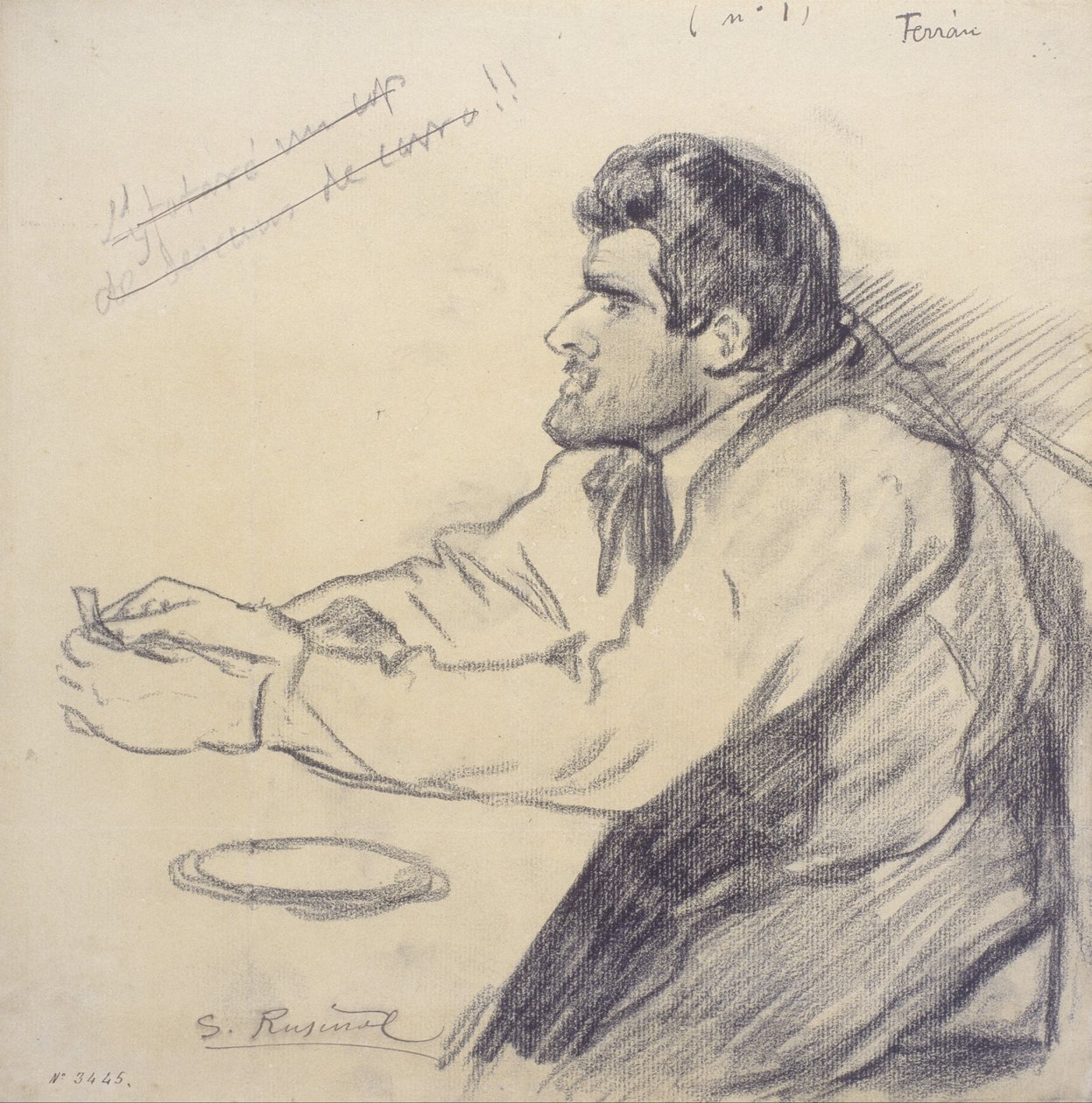 Portrait of Pere Ferran by Santiago Rusiñol