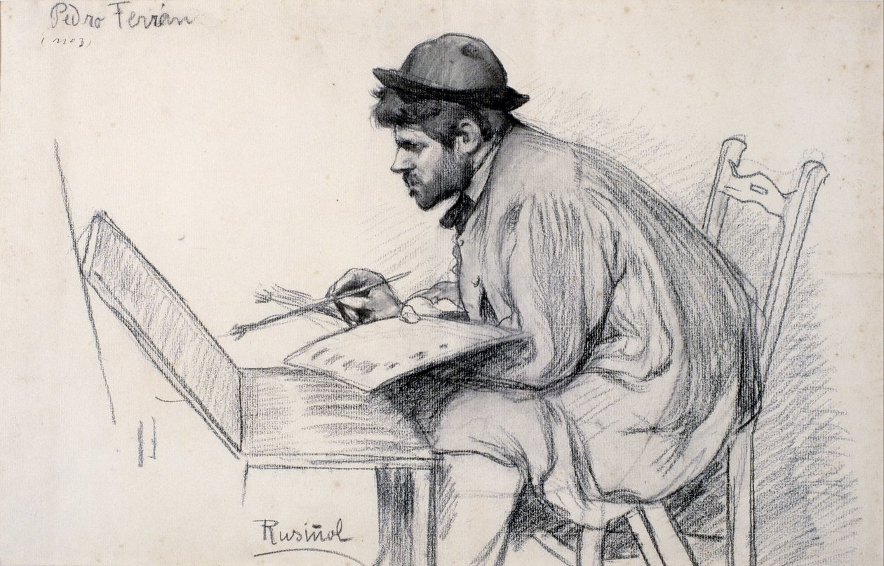 Portrait of Pere Ferran by Santiago Rusiñol