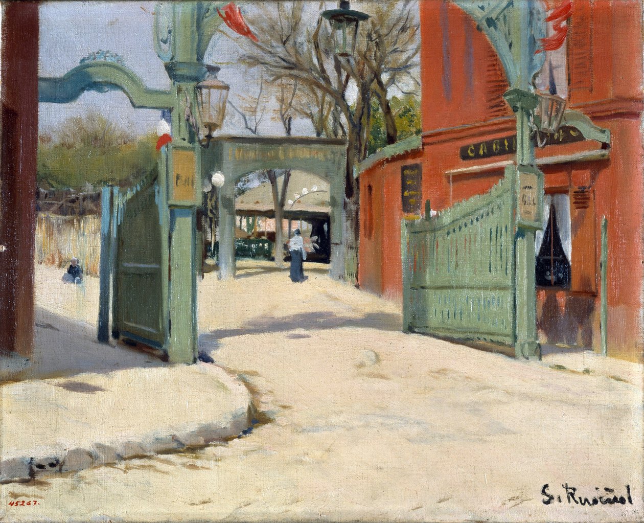 Entrance to the Park of the Moulin de la Galette by Santiago Rusinol i Prats