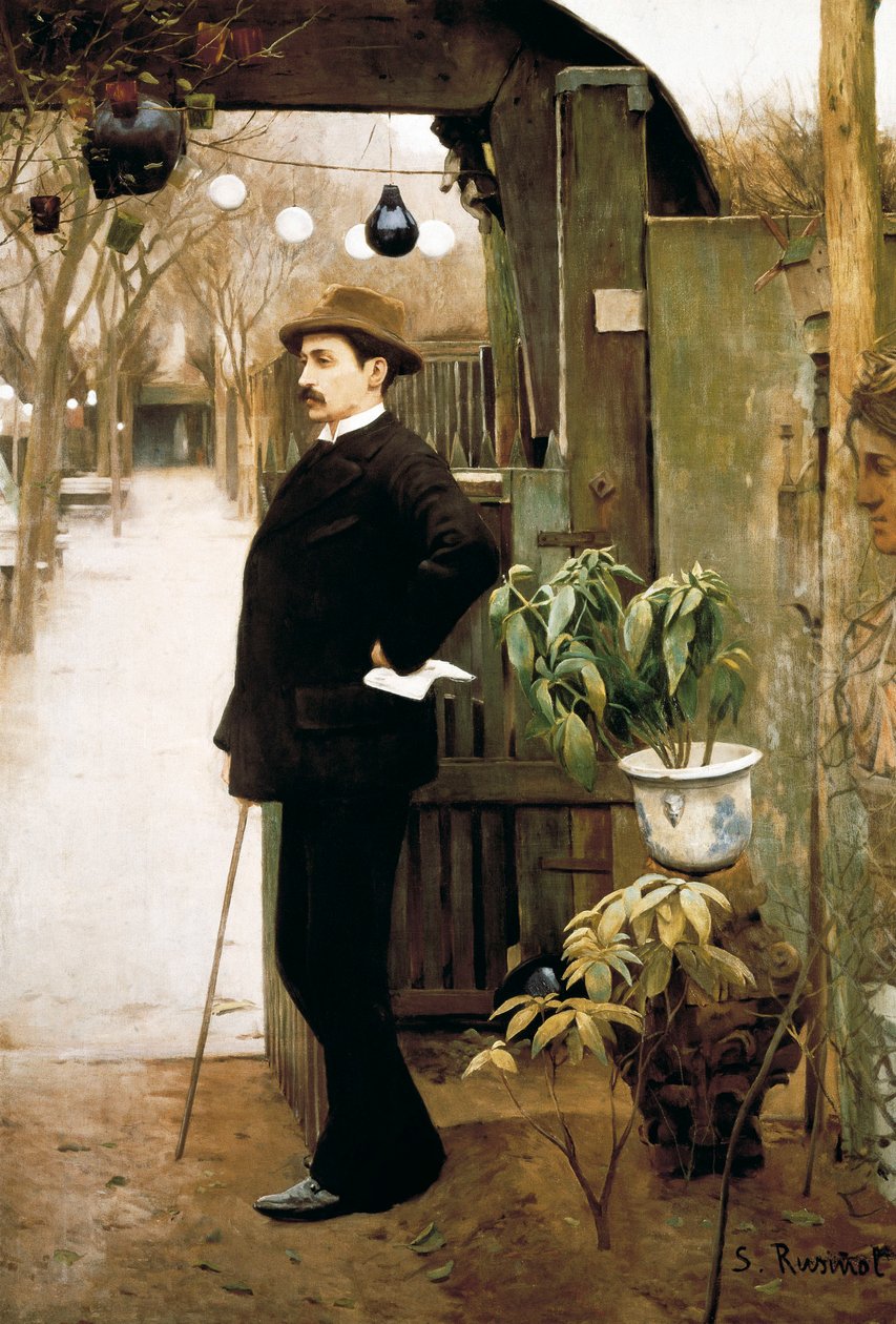 Portrait of the Painter Miguel Utrillo (1862-1934) During His Stay in Paris by Santiago Rusinol i Prats