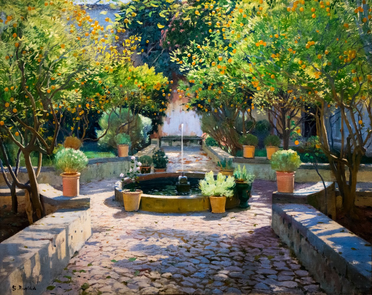 The Court of Orange Trees by Santiago Rusinol i Prats