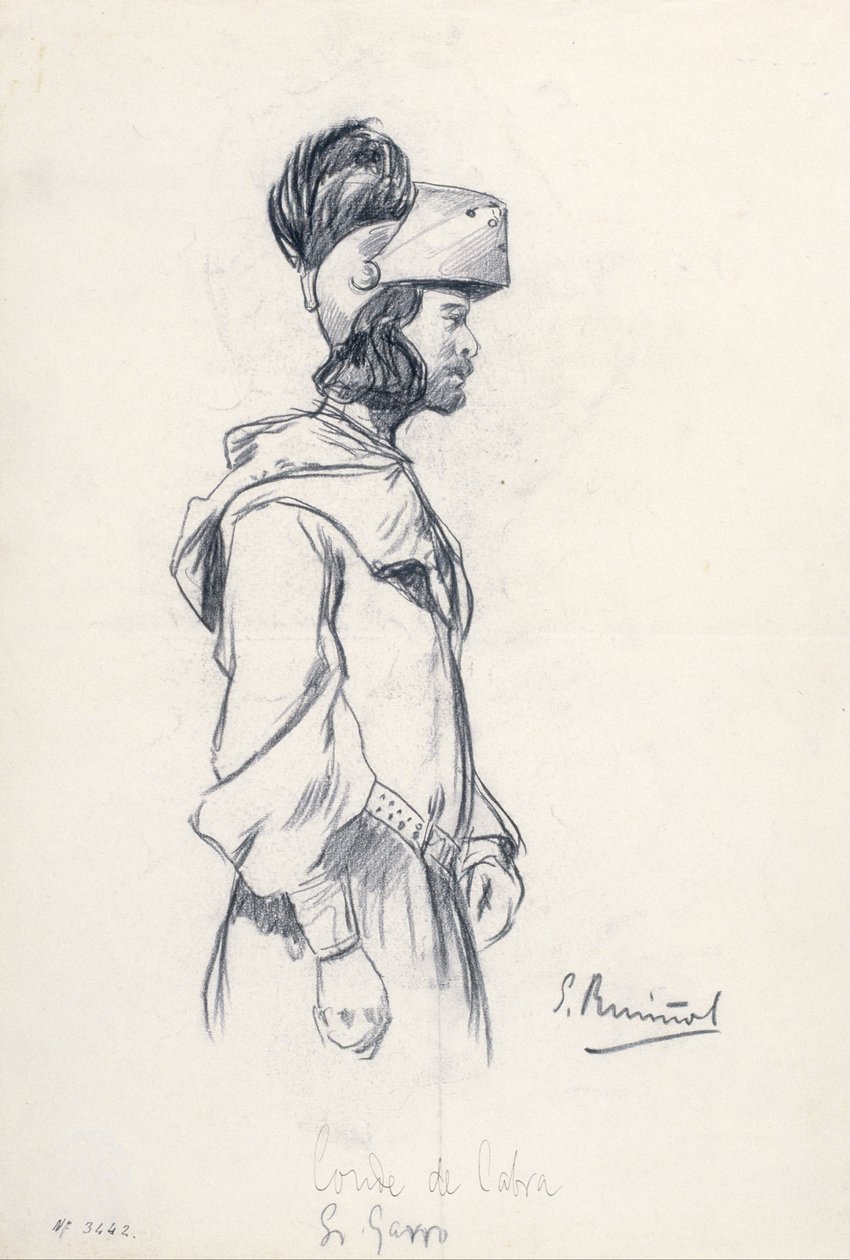 Conde de Cabra. Sr. Garro by Santiago Rusiñol