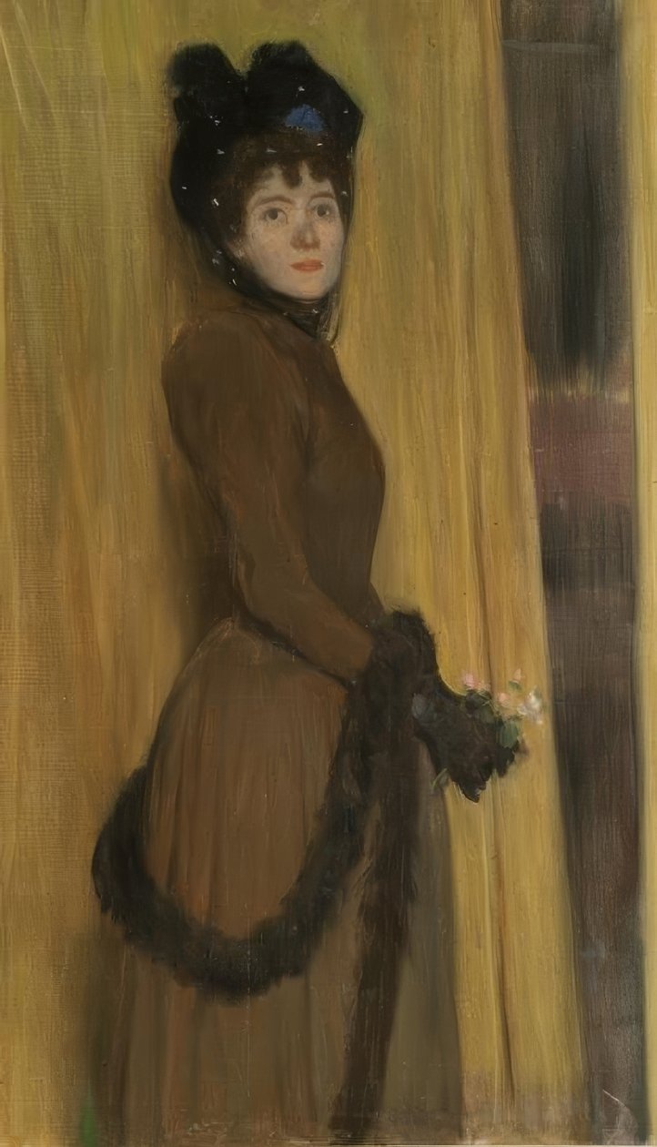 Portrait of Miss Mc Flower by Santiago Rusiñol