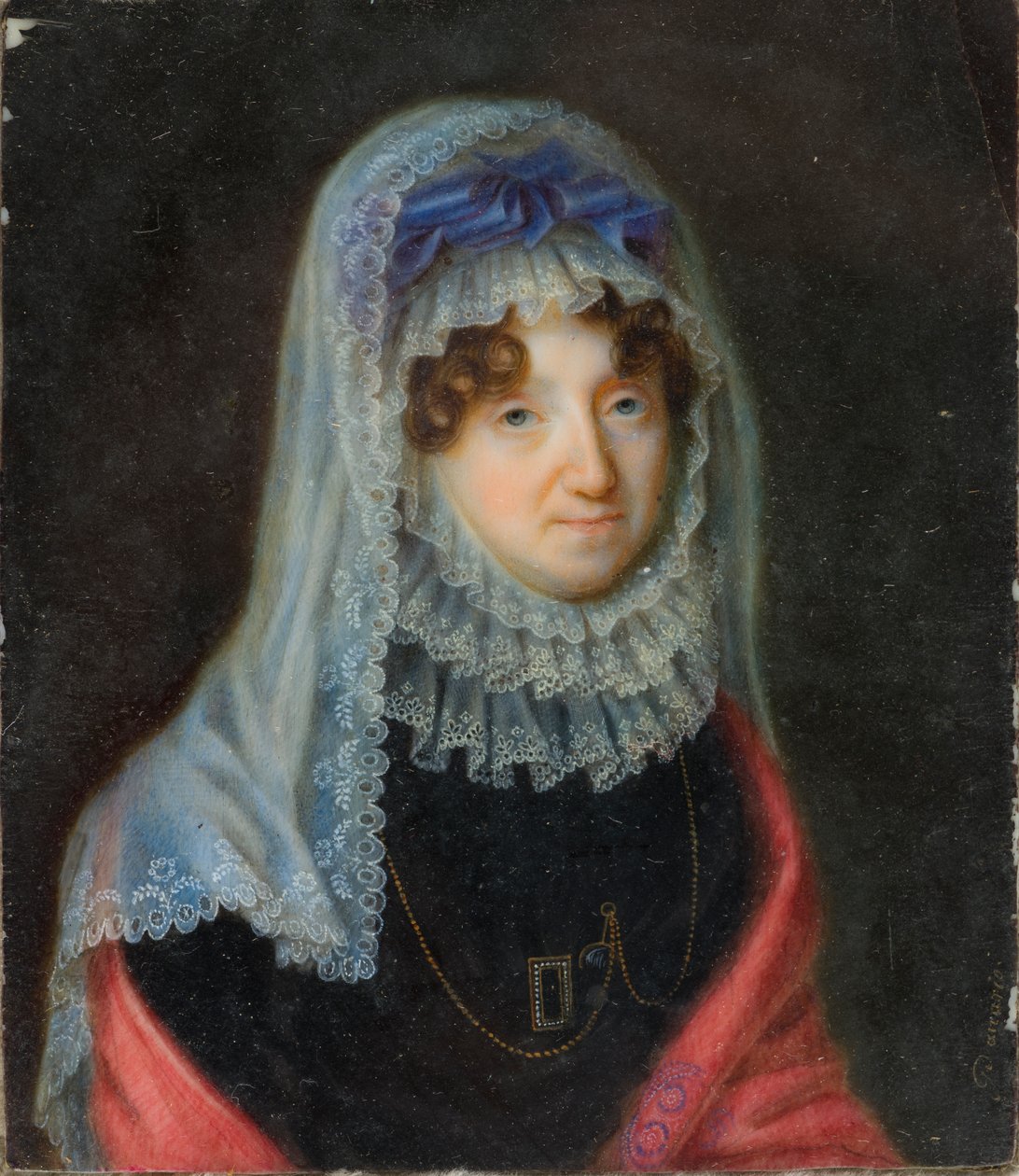 Portrait of Lucy Byng, Dowager Countess of Bradford (1766-1844) by Santo Panario