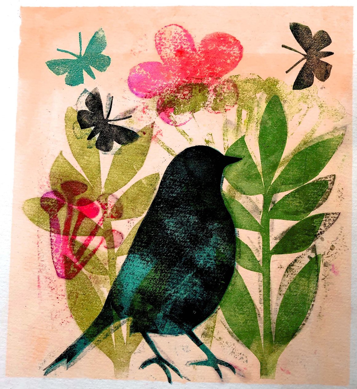 Bird and Butterfly, 2019 by Sarah Thompson Engels