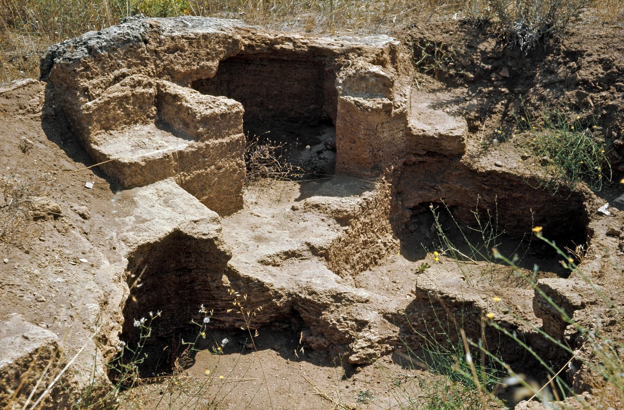Nuragic Culture: Ruins of the Prenuragic City on the Megalithic Site of Anghelu Ruju by Sardinia Nuragic Civilization