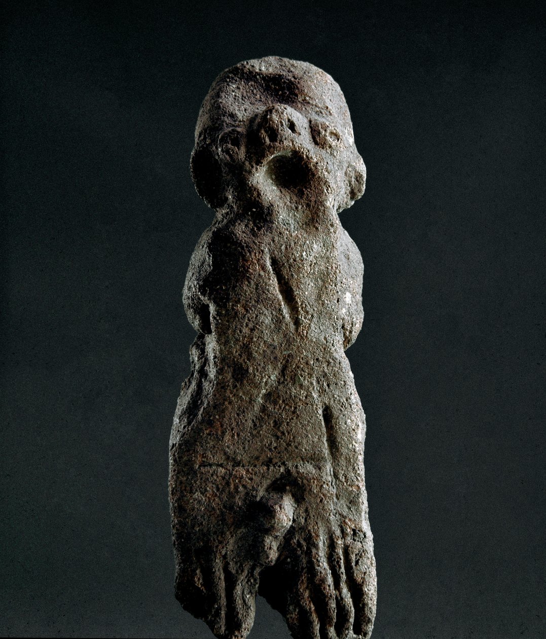Nuragic culture (nuraghi) Sardinian: votive terracotta statuette from the temple of Abini. Dating from the prenuragic period (25th-18th century BC) Eneolithic. Cagliari, Museo Nazionale Archeologico, Sardinia, Italy by Sardinia Nuragic Civilization