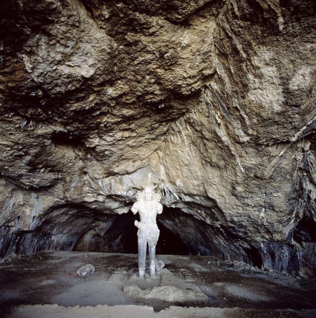 Statue of Shapur I (AD 241-70) Carved from a Stalagmite by Sasanian