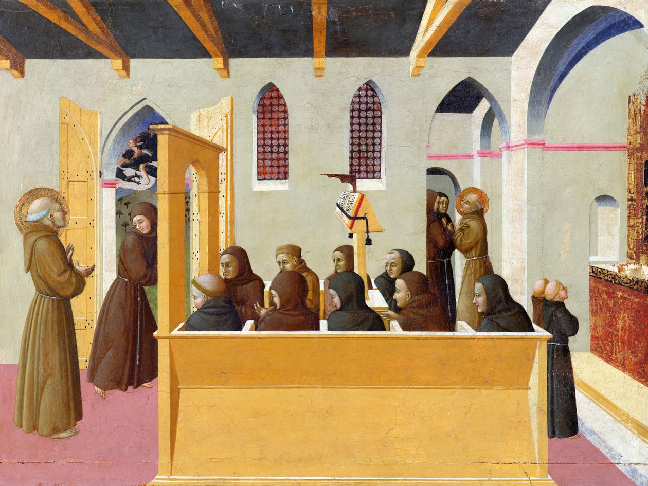 The Damnation of the Soul of the Miser of Citerna by Stefano Sassetta
