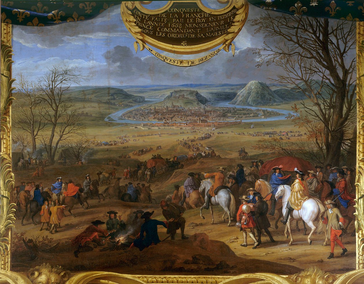 The Actions of Louis II Prince of Bourbon Conde, Conquest of the Franche-Comte by Sauveur Le Conte