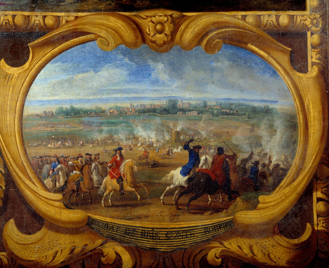 The Actions of Louis II Prince of Bourbon Conde, Battle of Brie Count Robert (detail) by Sauveur Le Conte