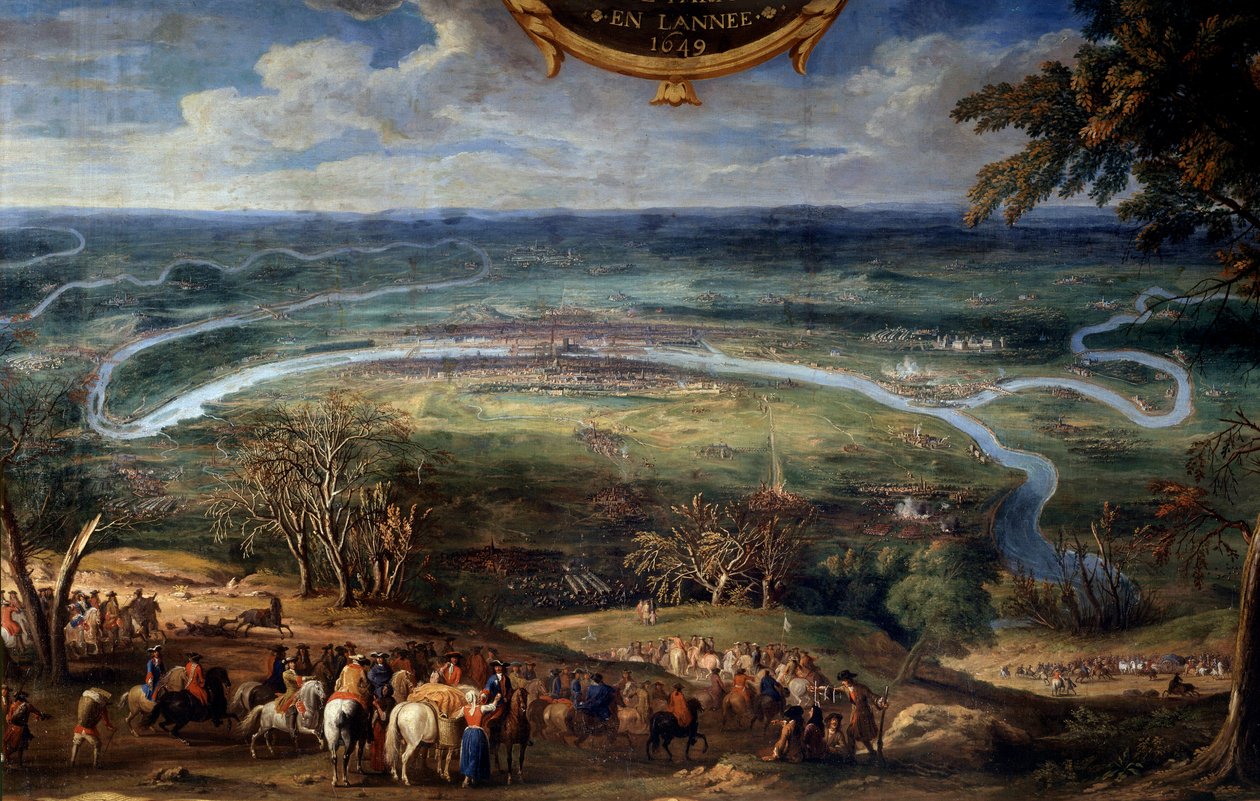 The Actions of Louis II of Bourbon, Prince of Conde (Grand Conde) (1621-1686), blockade of Paris in 1649 during the Fronde by Sauveur Le Conte